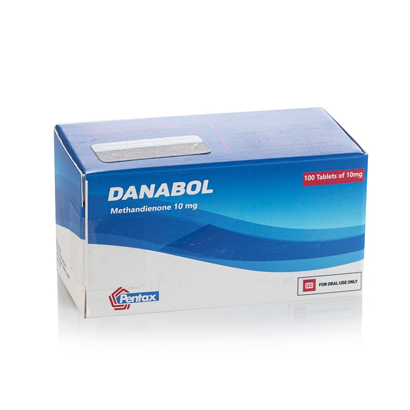 Danabol - 100 tablets × 10 mg (tablets) product packaging