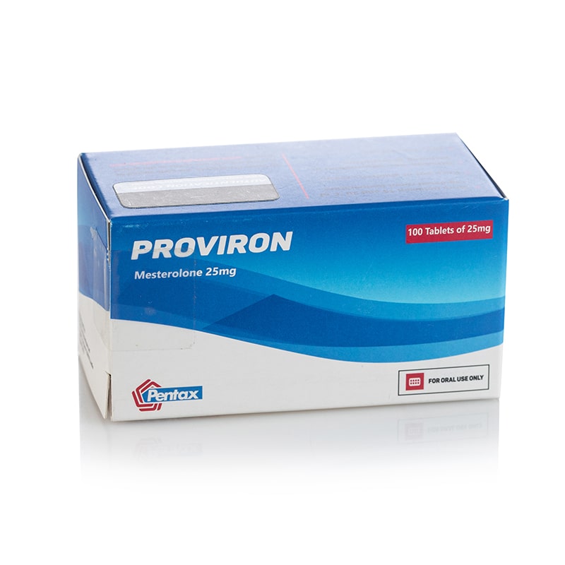 Proviron - 100 tablets × 25 mg (tablets) product packaging