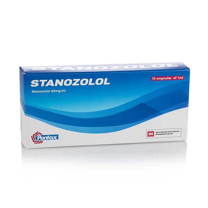 Stanozolol - 10 ampoules × 1 ml (solution for injection) product packaging