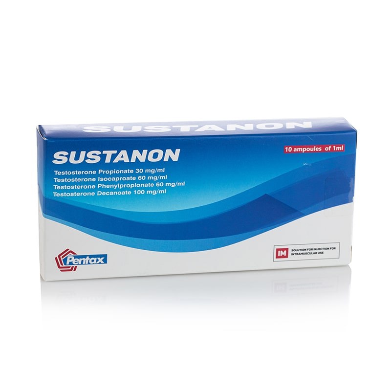 Sustanon - 10 ampoules × 1 ml (solution for injection) product packaging